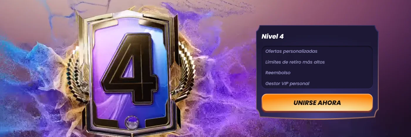 FunBet Casino nivel VIP 4 con ofertas personalizadas, reembolso y gestor VIP personal