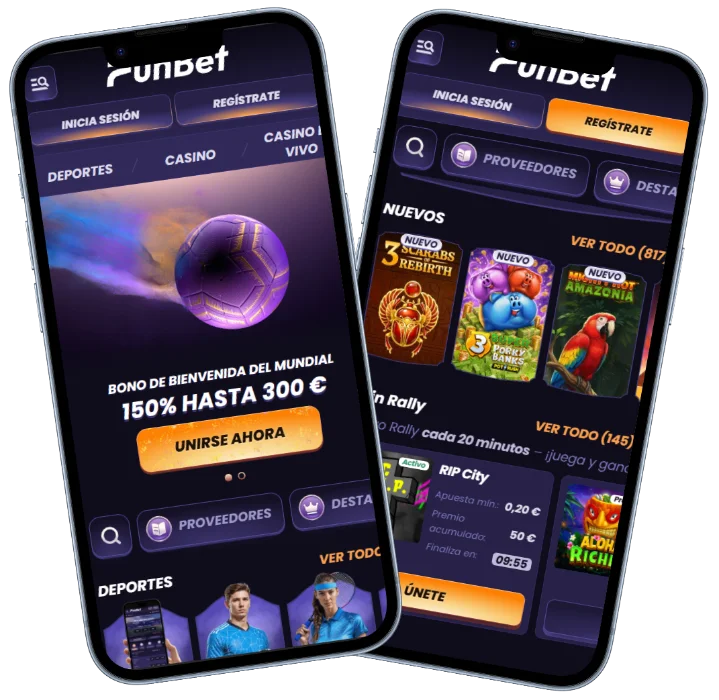 FunBet Casino versión móvil con bono deportivo, juegos nuevos y apuestas